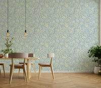 Shimmery sea kale wallpaper with elegant sheen

