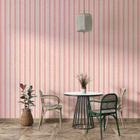 Classic red stripe wallpaper for modern interiors


