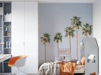 Tropical wall mural with Aloha island décor

