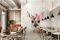 Baby fawn wall art for cozy forest-themed room

