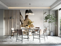 Pastel donkey mural with country-style charm

