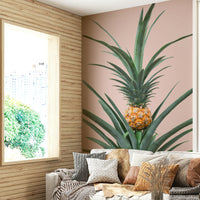 Sweet pineapple wallpaper mural for kids’ space

