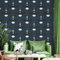 Vintage-style eagle wallpaper with patriotic theme

