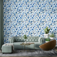 Artistic summer blooms in water-style design

