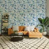Ocean-inspired wallpaper with sea and reef elements

