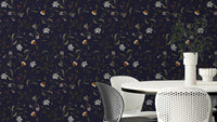 Sentimental petal pattern wallpaper for cozy spaces

