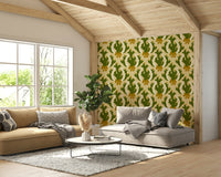 Country western wallpaper with cowboy charm

