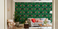 Lush floral wallpaper inspired by secret garden beauty

