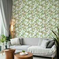 Banana and palm leaves wallpaper for bold walls

