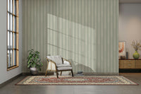 Elegant sage green stripe wallpaper for walls

