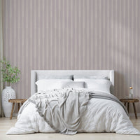Soft floral striped wallpaper for serene interiors

