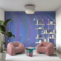 Celestial marble mural wallpaper

