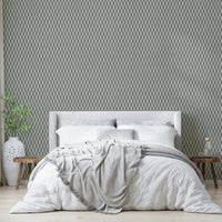 Grey wallpaper featuring geometric illusion

