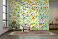 Modern floral wallpaper with vibrant meadow designs

