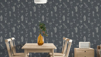 Cocktail sketches wallpaper with hand-drawn drink art

