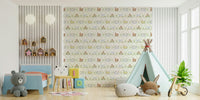 Animal Paradise wallpaper with cute creatures by Ribbon & Bow

