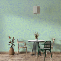 Artistic leaf wallpaper with whimsical motion

