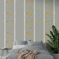 Japandi design wallpaper with subtle frames

