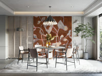 Living room botanical wallpaper

