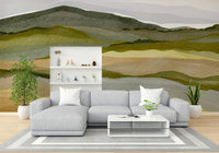 Living room landscape wallpaper

