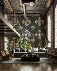 Stylized floral folk art design

