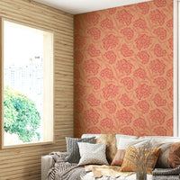 Vintage floral wallpaper design

