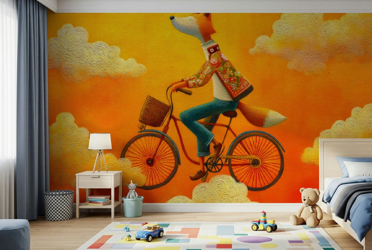 Fox's Aerial Adventure Wall Mural