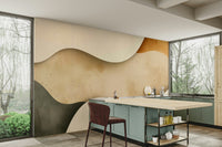 Earth tone wallpaper mural

