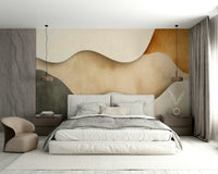 Organic shape wallpaper design

