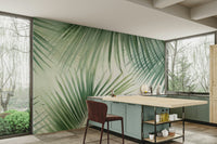 Living room tropical mural

