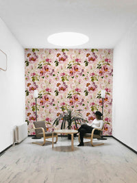Dark floral wallpaper for classic grandmillennial decor

