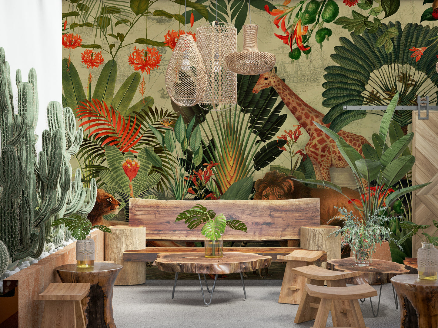 Vintage Explorer's Dream Wall Mural