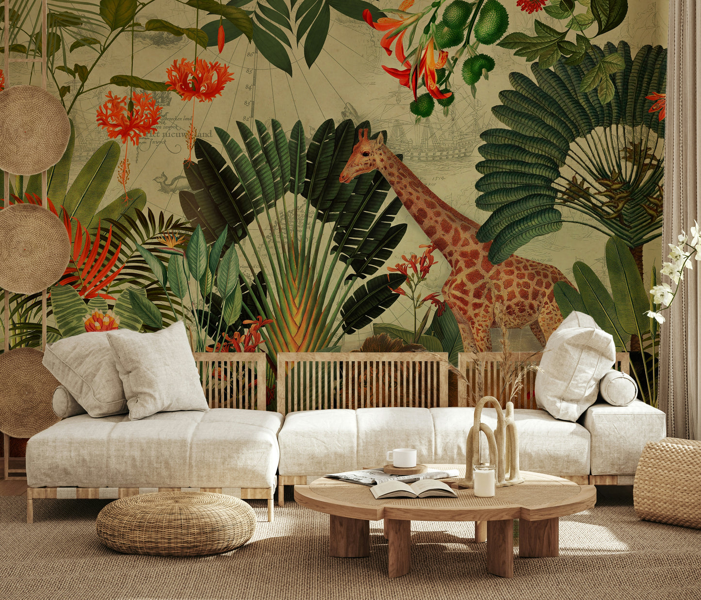 Vintage Explorer's Dream Wall Mural