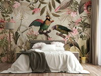 Tropical rainforest mural for nature lovers and adventure seekers

