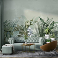 Elegant garden wallpaper for bedrooms

