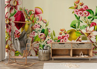 Botanical mural wallpaper for cozy spaces


