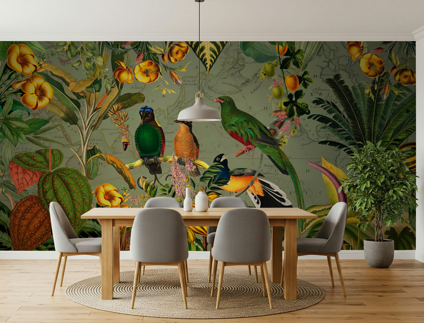 Tropical Explorers' Chart Wall Mural