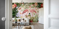 Nature-inspired wallpaper for living rooms

