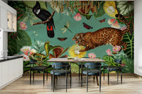 Jungle-themed wallpaper for homes

