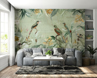 Classic tropical wallpaper for interiors

