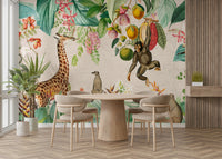Exotic plants and wildlife mural

