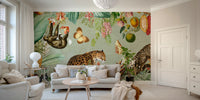 Exotic plants wallpaper for living rooms

