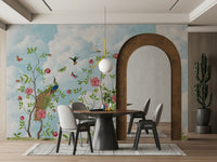Tranquil wallpaper for living rooms

