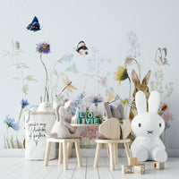 Calm and cosy mural for playrooms

