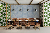 Botanical wallpaper with quiet elegance

