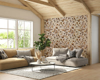 Soft floral wallpaper perfect for kitchens and farmhouse decor.

