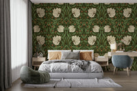 Classic floral wallpaper design

