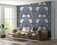 Classic pimpernel pattern wallpaper for cozy interiors

