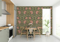 Soft, detailed pimpernel design wallpaper for bedrooms

