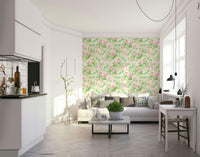 Elegant watercolor floral wallpaper for walls

